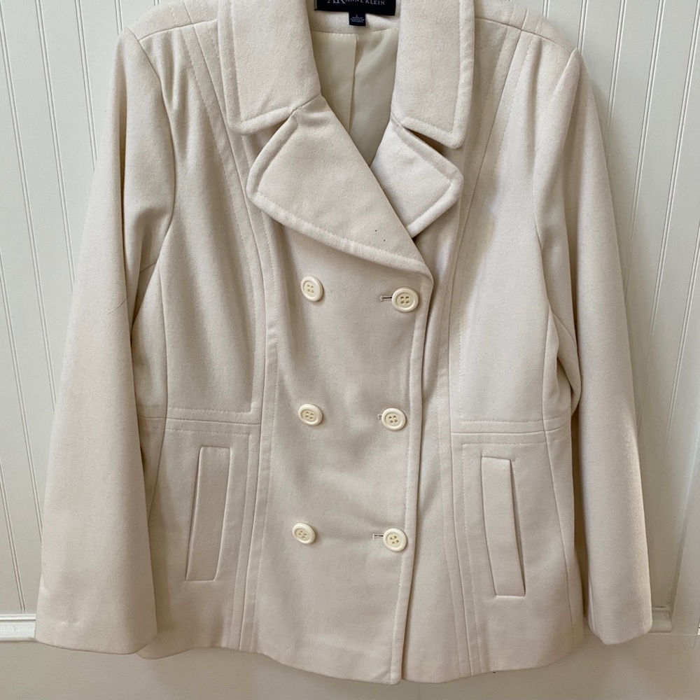Anne Klein white Peacoat